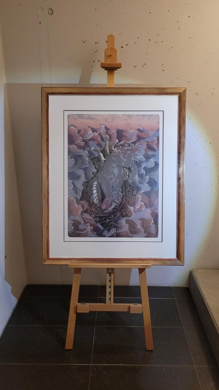 Grafica & Litografie: *** ERNI HANS, "Schaumgeborene" Lithographie *** – Usato da Luzern venduto da Luzern1