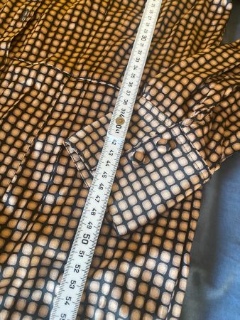 NEU edles Hemdkleid, 95% Seide, 5% Spandex, braun/beige