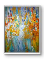 Abstrakt Gemälde auf Leinwand 50x70 cm, ohne Rahmen