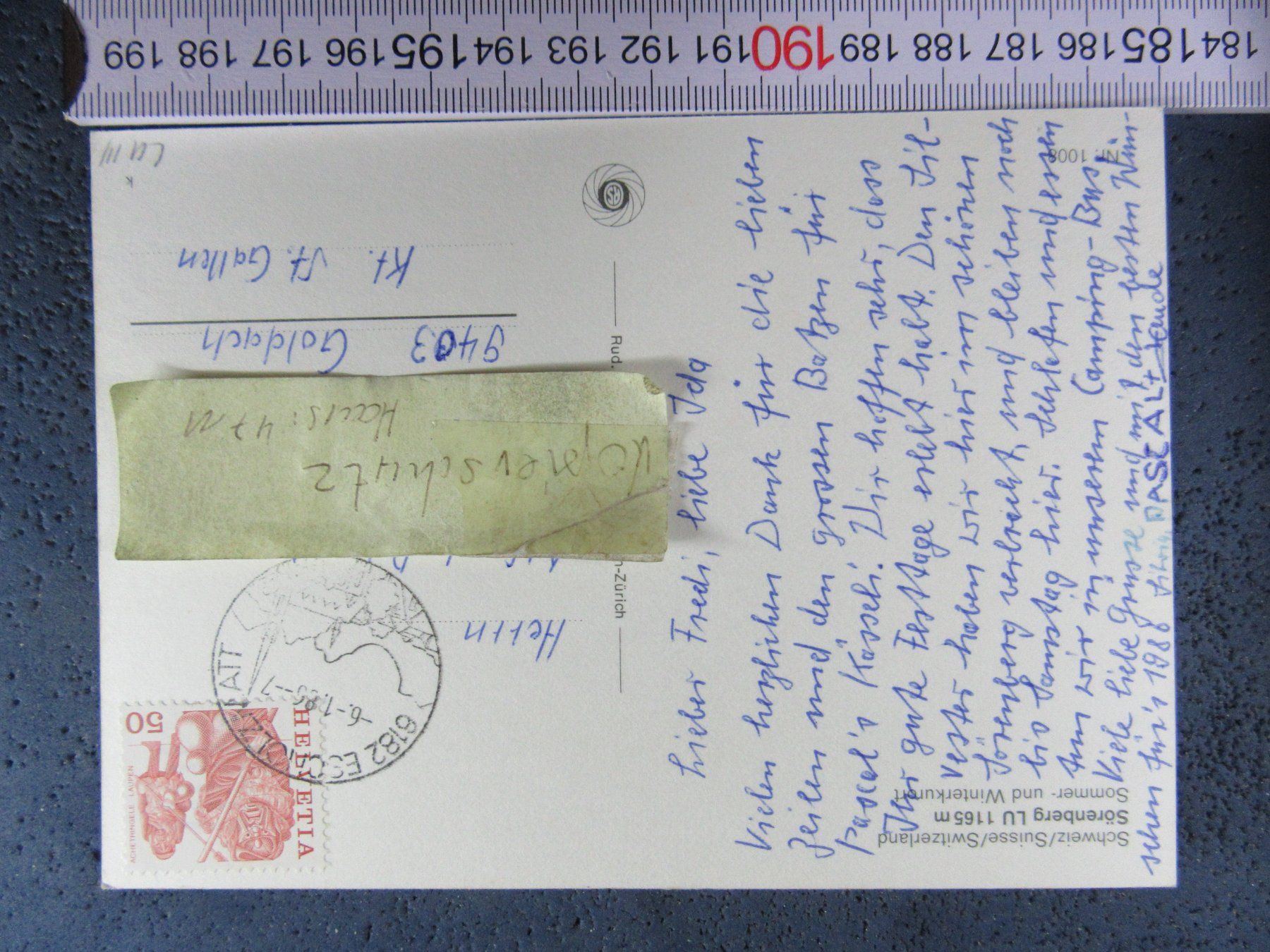 Cartoline postali: SÖRENBERG LU AK TELEGRAMM – Usato da Ettingen venduto da Hausi4711 1