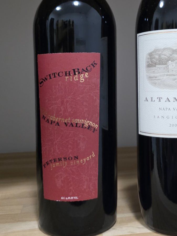 Wein: Switchback Ridge CAB 2002 - 75cl – Neu und originalverpackt aus Steinmaur von Mediascan