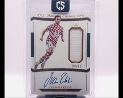 Ivan Rakitic 2019 National Treasures Match Worn Auto 4/25