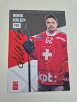 Autogrammkarte Denis Malgin Originalunterschrift