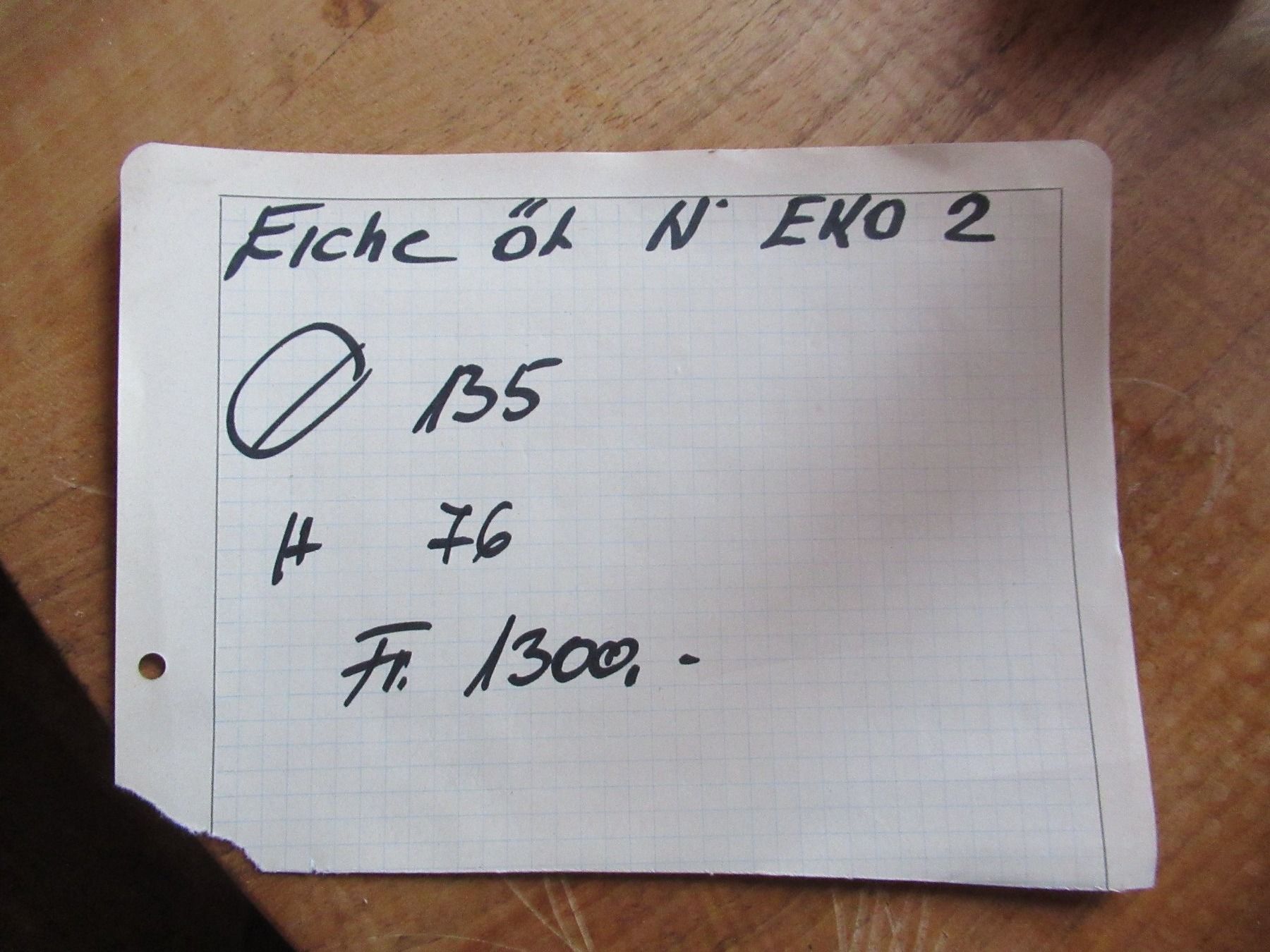 Tische: Runder Beizentisch (Eiche/135) – Neu (gemäss Beschreibung) aus Berg SG von Pizza58 6