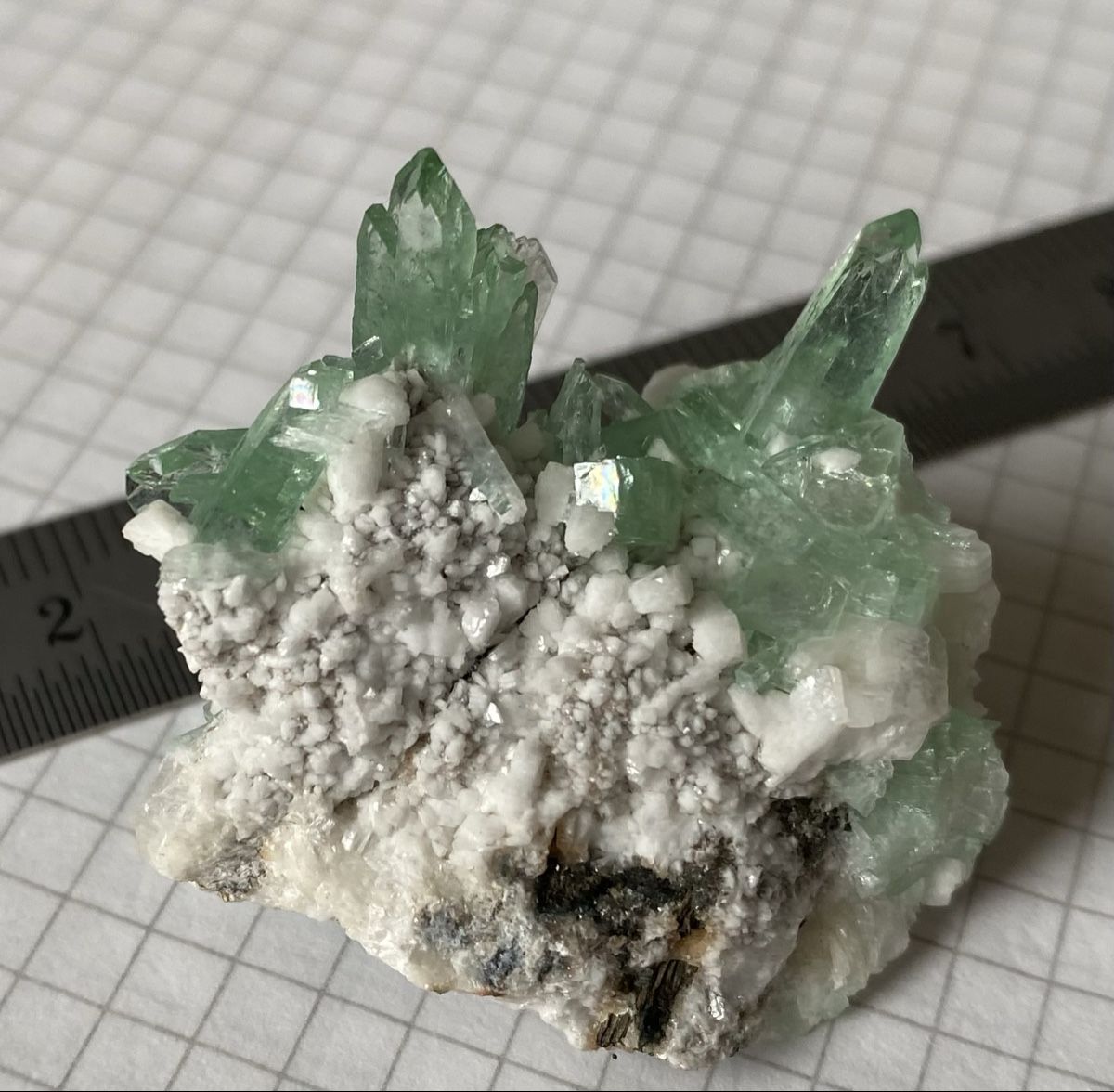 Mineralien & Heilsteine: Wunderschöne Apophyllit Stufe Indien  – Gebraucht aus Selzach von 321compac 2