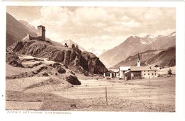 ARDEZ mit Ruine STEINSBERG (im Sommer) ca. 1915 (GR)