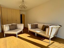 Gartenlounge-Sessel/Sofa, inkl. Kissen, ecru, NEUWERTIG!