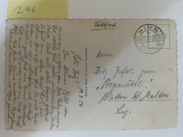 Cartoline postali: Ansichtskarte Militär LKW "M 8" 1954 – Usato da Niederwil AG venduto da dahu75 1