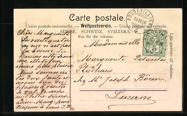 Cartes postales: AK Boudevilliers, Cafe Poste, Fontaine – D'occasion à Berlin par bartko-reher 1