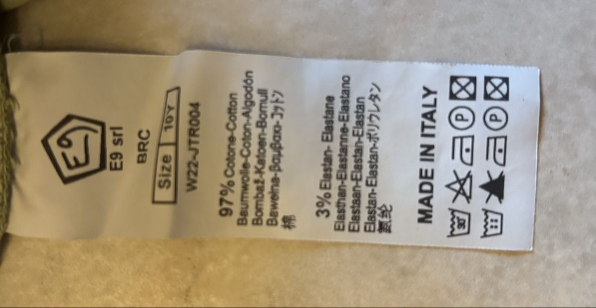 E9 Pantaloni: E9 Kinder Kletterhose / Boulderdose – Usato da Schlosswil venduto da wizZzor 3