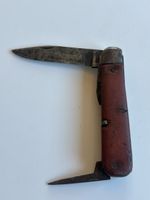 Taschenmesser braun zwei Klingen gebraucht(2S1)