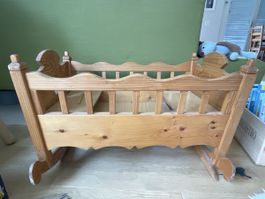 Puppenwiege Vollholz