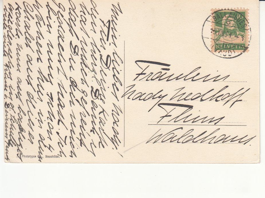 Cartoline postali: Ballaigues 1921 – Usato da Bürglen TG venduto da StampGraf 1
