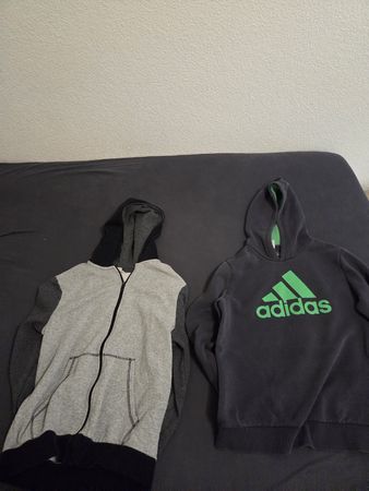 Pullover mit Kapuze, Markenkleidung, grau, Grösse 164