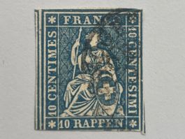 1859, Berner Druck, Zürcher Papier, ZNr. 23G