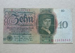 Deutschland ++ 10 Reichsmark 11. Okt. 1924