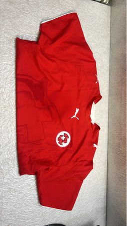 Schweiz Fussballtrikot Puma rot - EM Fieber! Grösse M