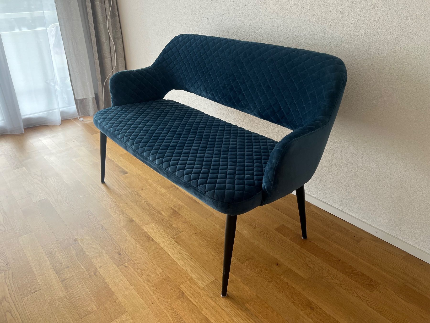 Micasa Bänke: Samt-Sitzbank dunkelblau – Neu (gemäss Beschreibung) aus Zürich von ang_zg78 1