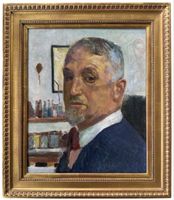 CUNO AMIET (CH) – Selbstbildnis im Atelier