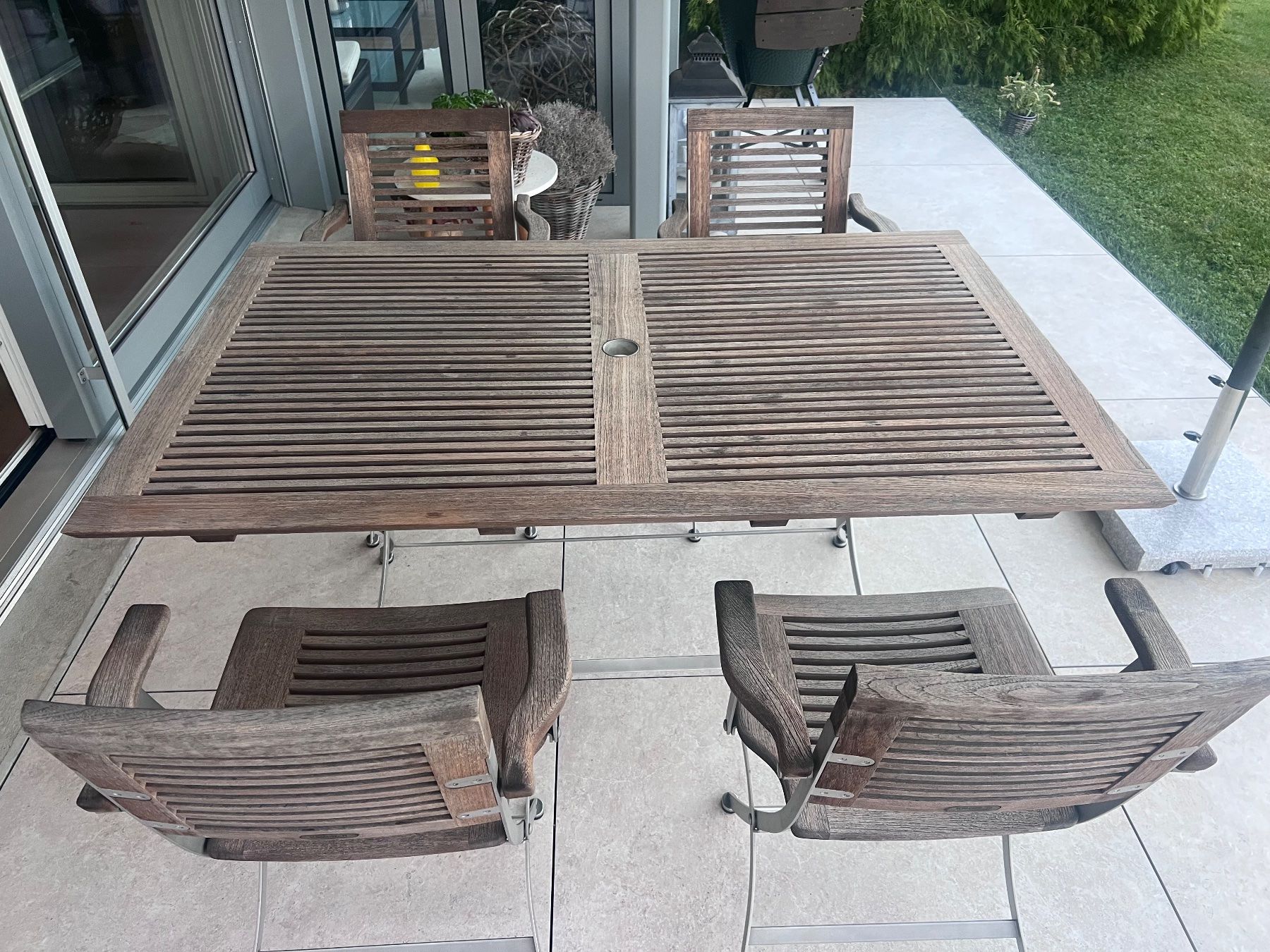 Tischset: Kircodan Teakholz Outdoormöbel Espresso Design Arne Vodder – Gebraucht aus Cham von lonzi67 1