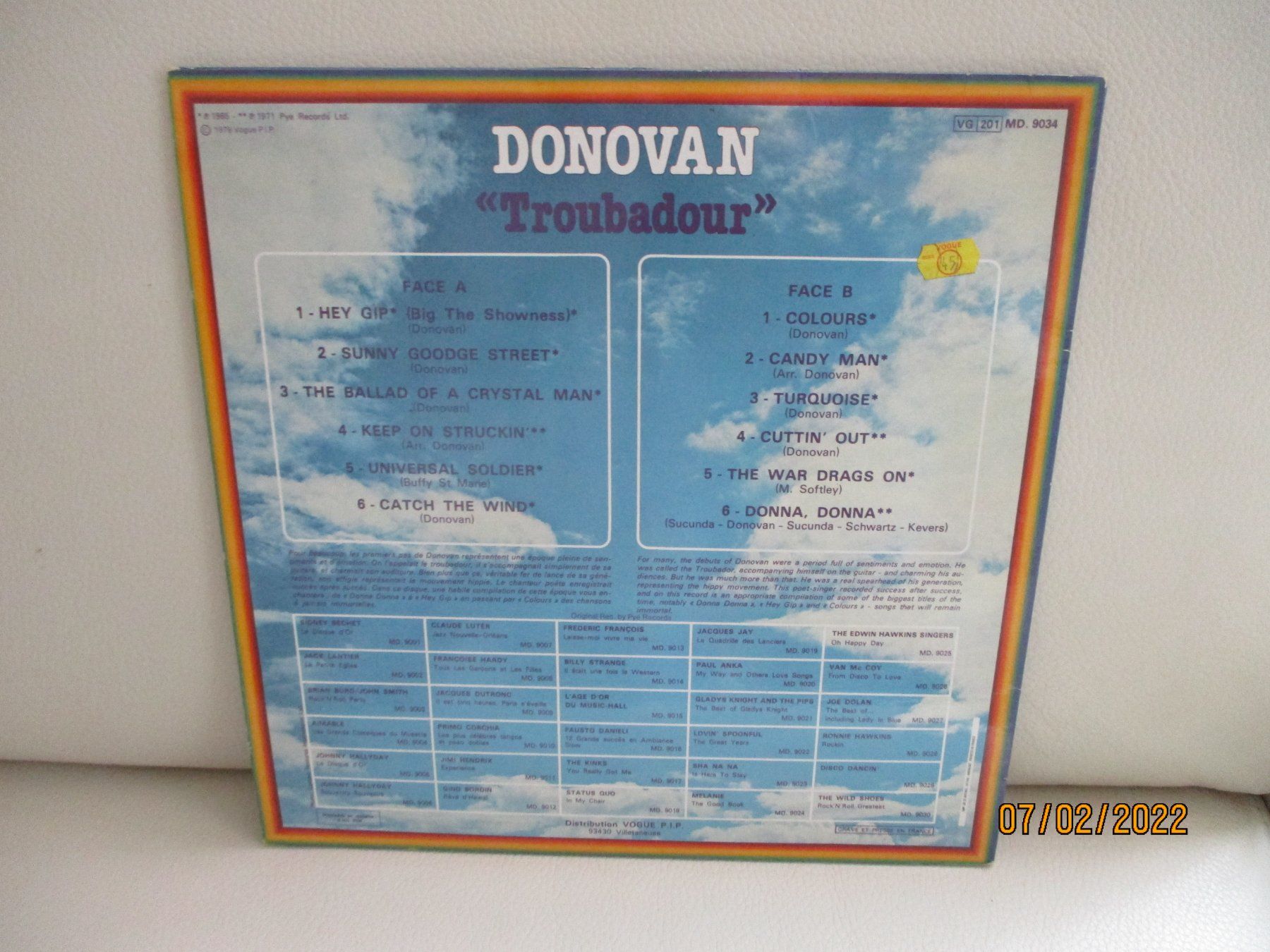 Dischi in vinile: Donovan – Troubadour – Usato da Liestal venduto da Disc-Point 1
