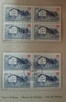 1949, Geschenkheft Pro Patria ET, im 4-Block Kt. 242.-++