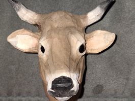 🐮WUNDER SCHÖNER WANDHAKEN🐮HOLZ🐮 MILCHKUH🐮