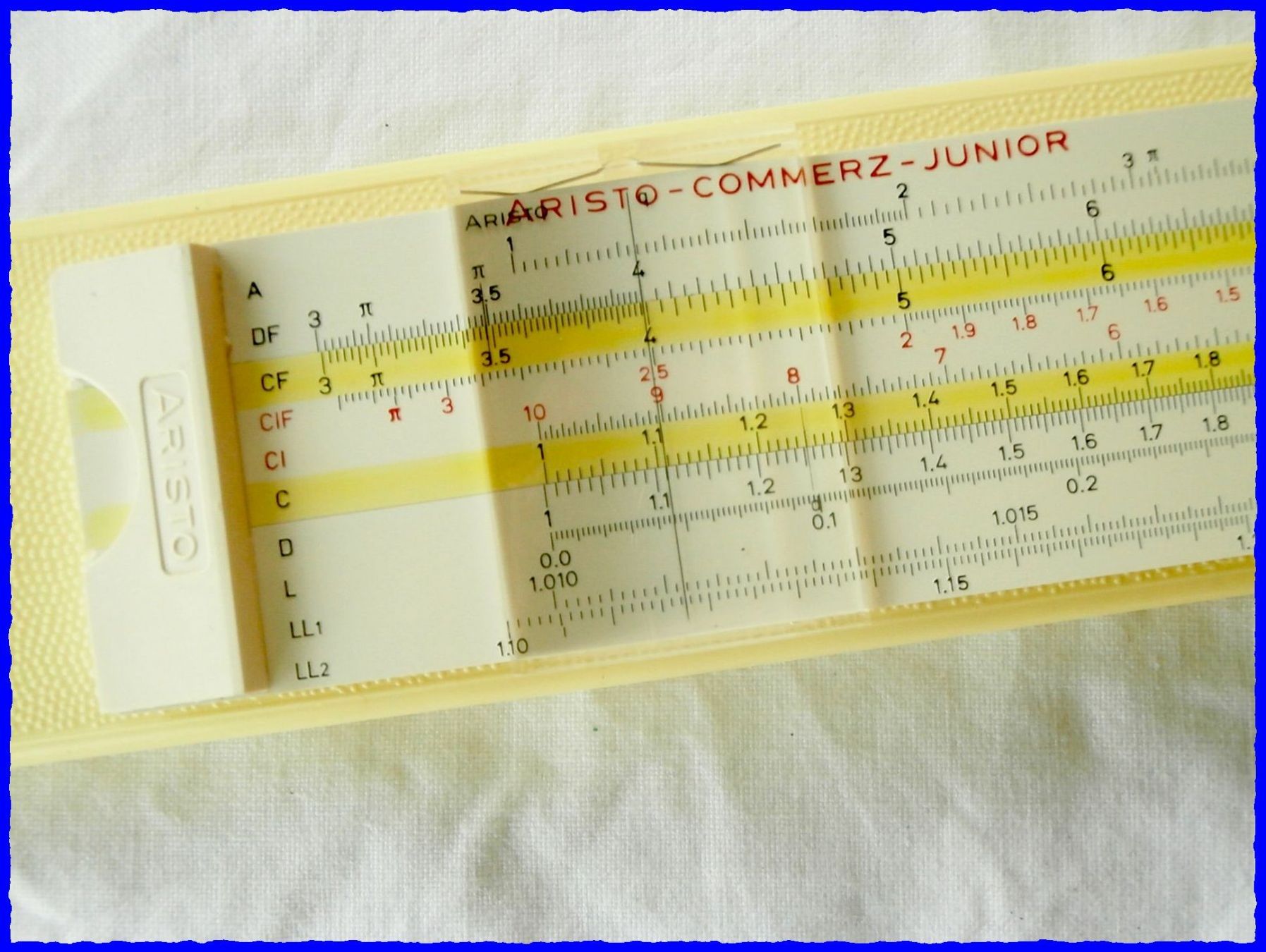 Calcolatrici tascabili: RECHENSCHIEBER ARISTO - Commerz - Junior "0907" - mit Box – Usato da Worblaufen venduto da Re_mo81 2