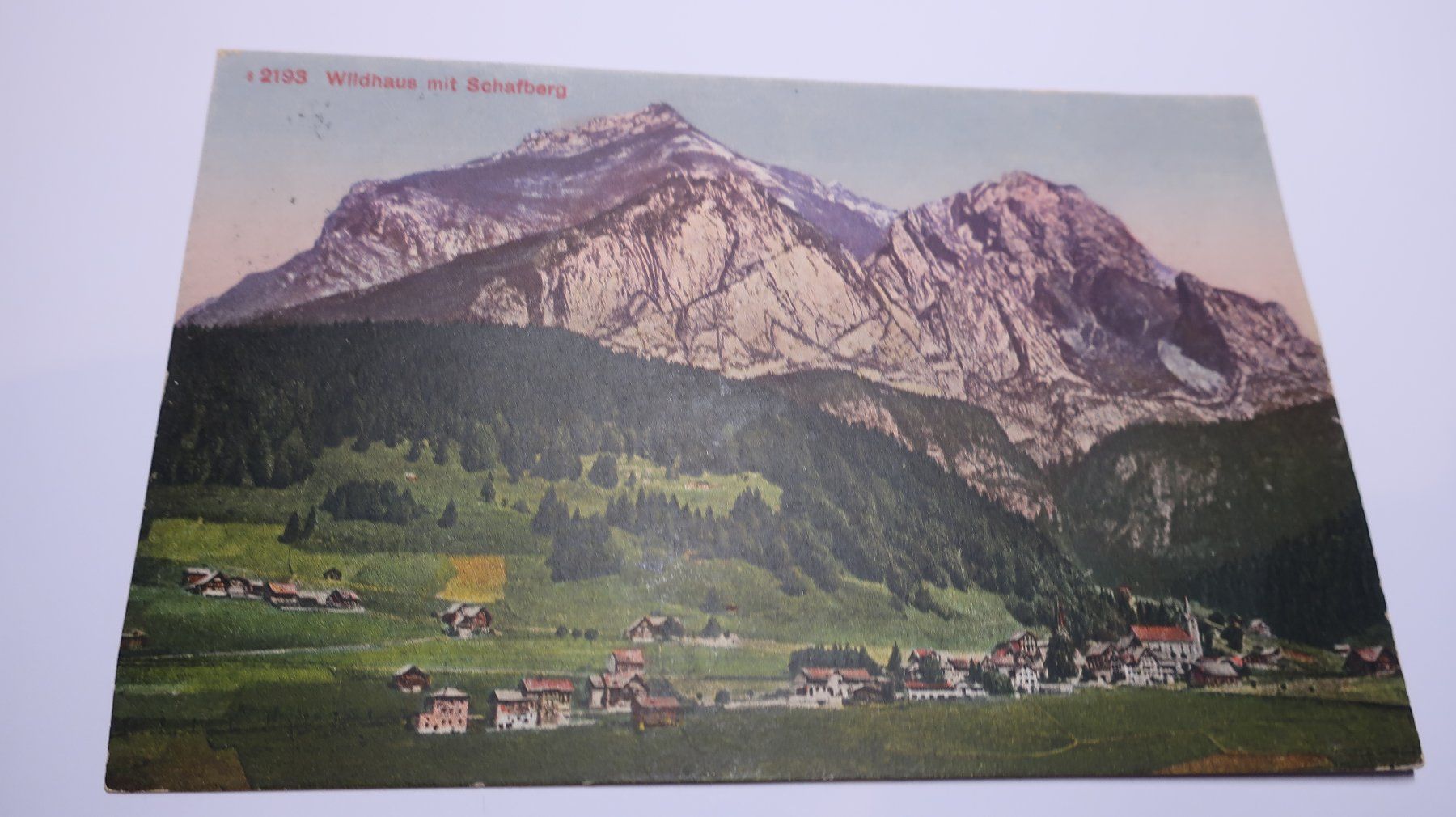 Cartoline postali: Wildhaus mit Schafberg  1922 – Usato da Cormoret venduto da Pascalll2001 1