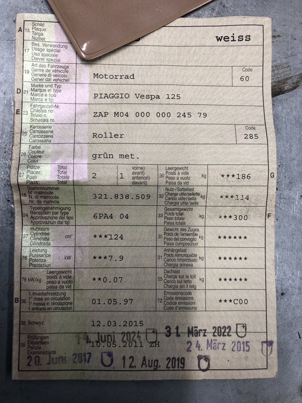 Vespa Scooter: Vespa ET-4 125cc – Difettoso da Rapperswil SG venduto da Rawe3 9