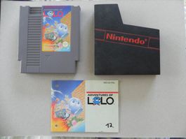 Nintendo NES Kult Game Adventures of Lolo mit Anleitung
