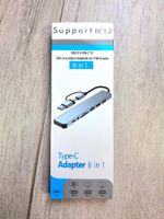 Adaptateur USB-C 8 en 1 multiport neuf