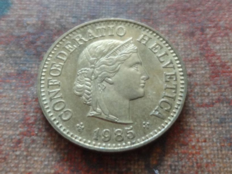 Tutti le monete: 5 Rp. 1985 – Usato da Romanel-sur-Lausanne venduto da Swift13