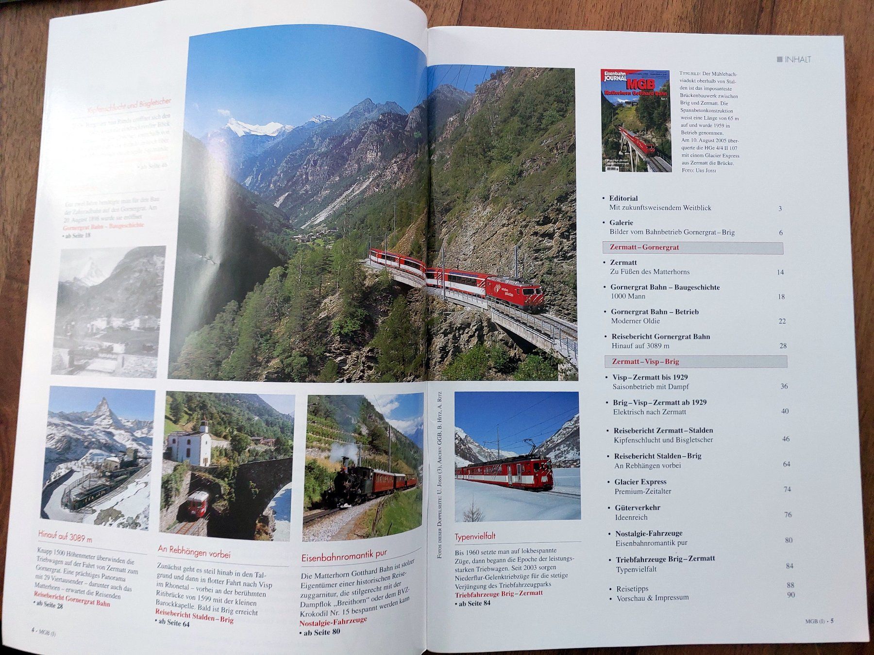 Riviste & Magazine: Eisenbahn Journal  - MGB Matterhorn Gotthard Bahn – Usato da Schönenwerd venduto da Steidi 1