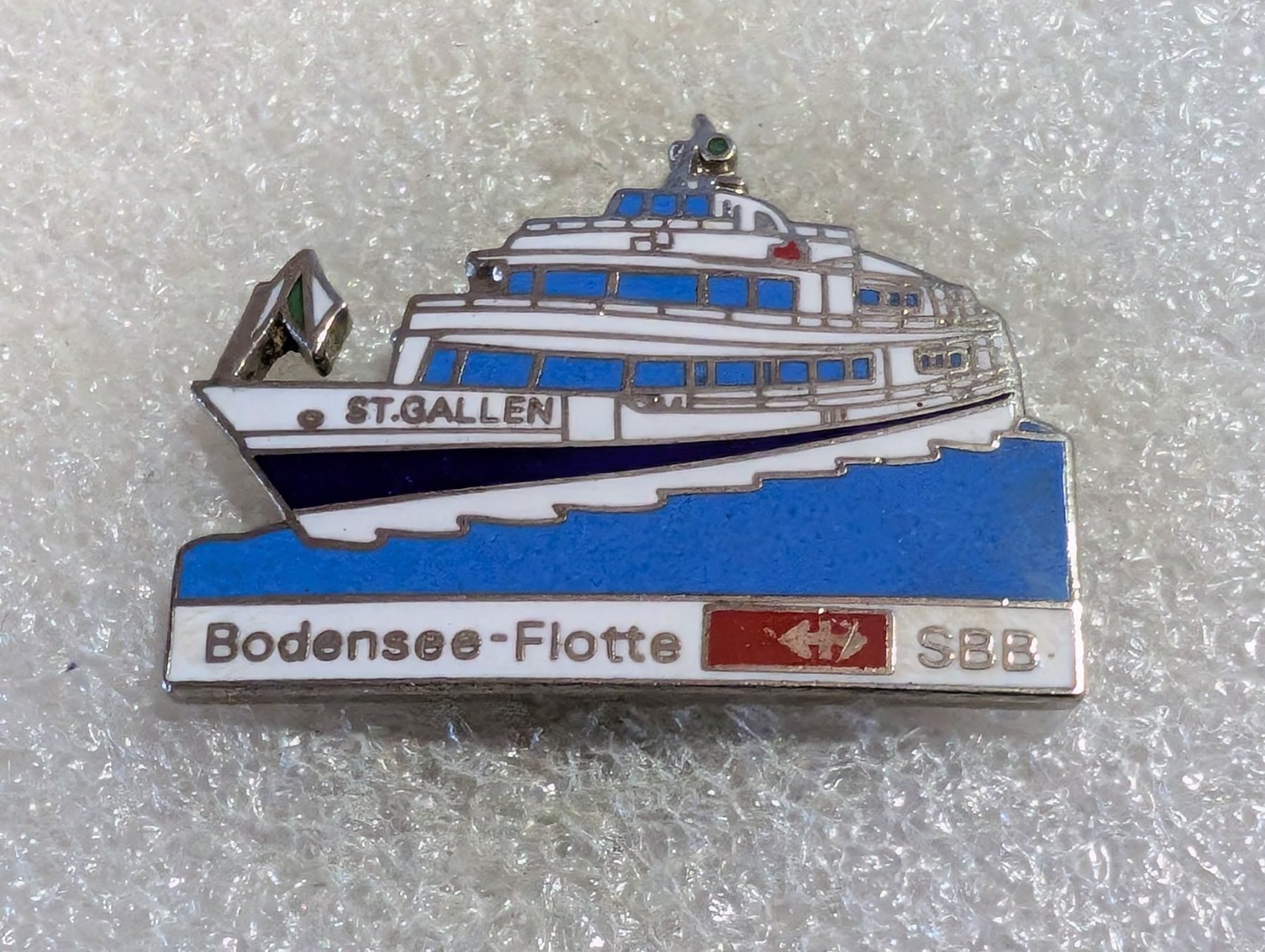 Placchette & Badge: Ansteckpin 135: Schiff SBB Bodensee Flotte – Usato da Oppligen venduto da Pin-Fall-Shop