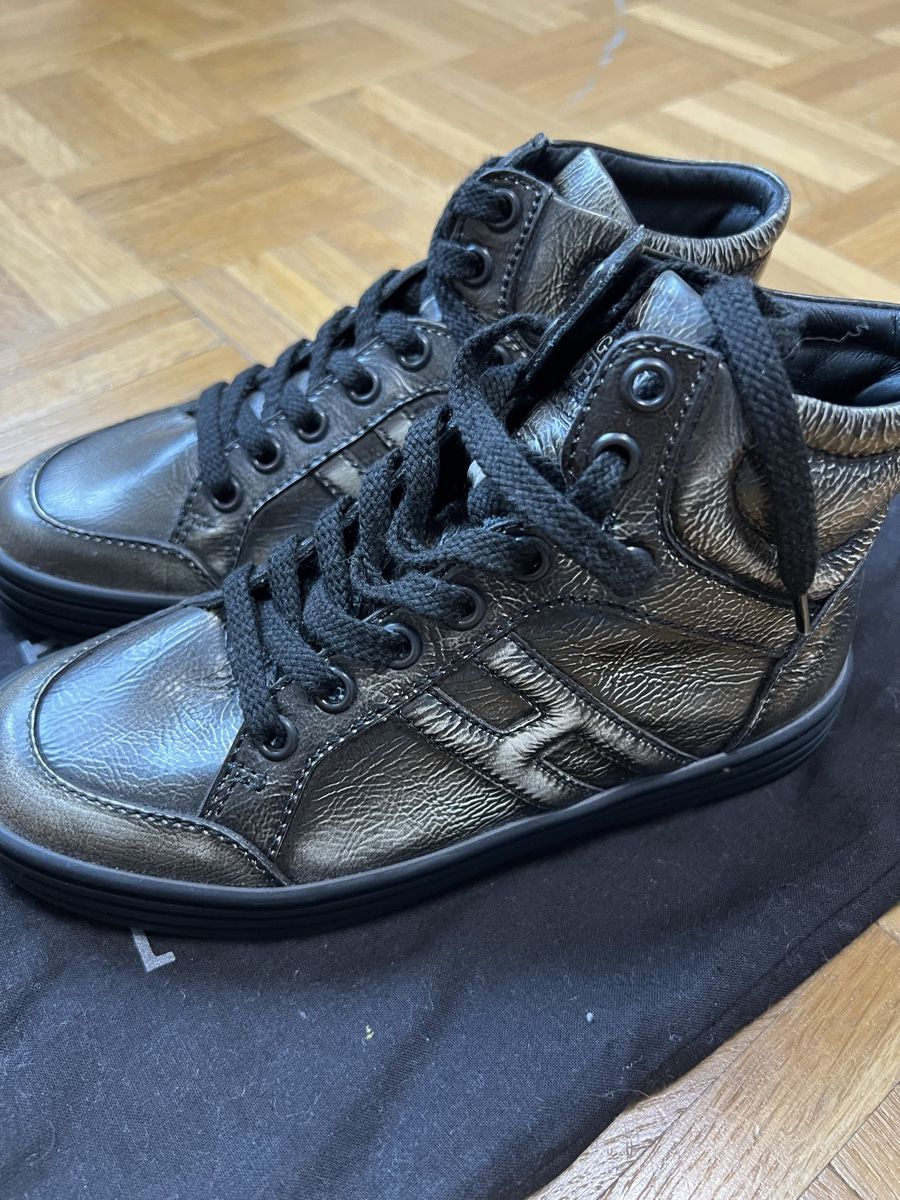 Hogan Scarpe per ragazzi: HOGAN Rebel High Top Junior Sneaker – Nuovo (secondo la descrizione) da Rüschlikon venduto da Joma80