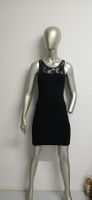 Kleid schwarz Spitzenapplikation Grösse S neu
