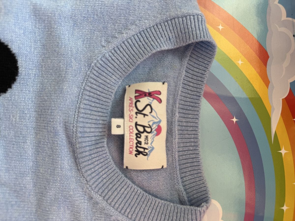 Maglioni & Felpe: St. Barth Kinder Pullover, Gr. 8, hellblau, Ski Star⛷️ – Nuovo (secondo la descrizione) da Bertschikon Gossau venduto da S.Tenini 1