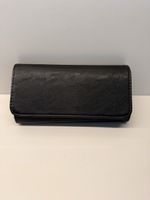 Schwarze Hallhuber Handtasche clutch Tasche 