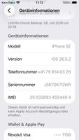 iPhone SE iOS 26.5.2 Seriennummer J567DK7GWR