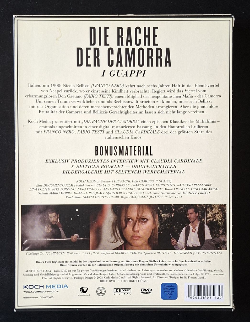 Tutti i DVDs: Die Rache der Camorra -I GUAPPI – Usato da Liestal venduto da Abimos 1