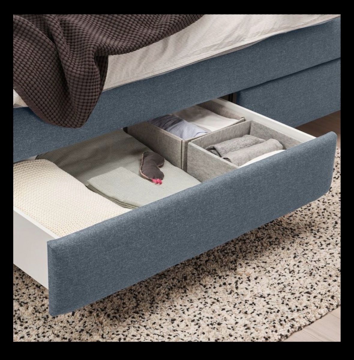 Ikea Letti: IKEA TUFJORD Polsterbett mit Schubladen – Usato da Basel venduto da 02m_jml2 2