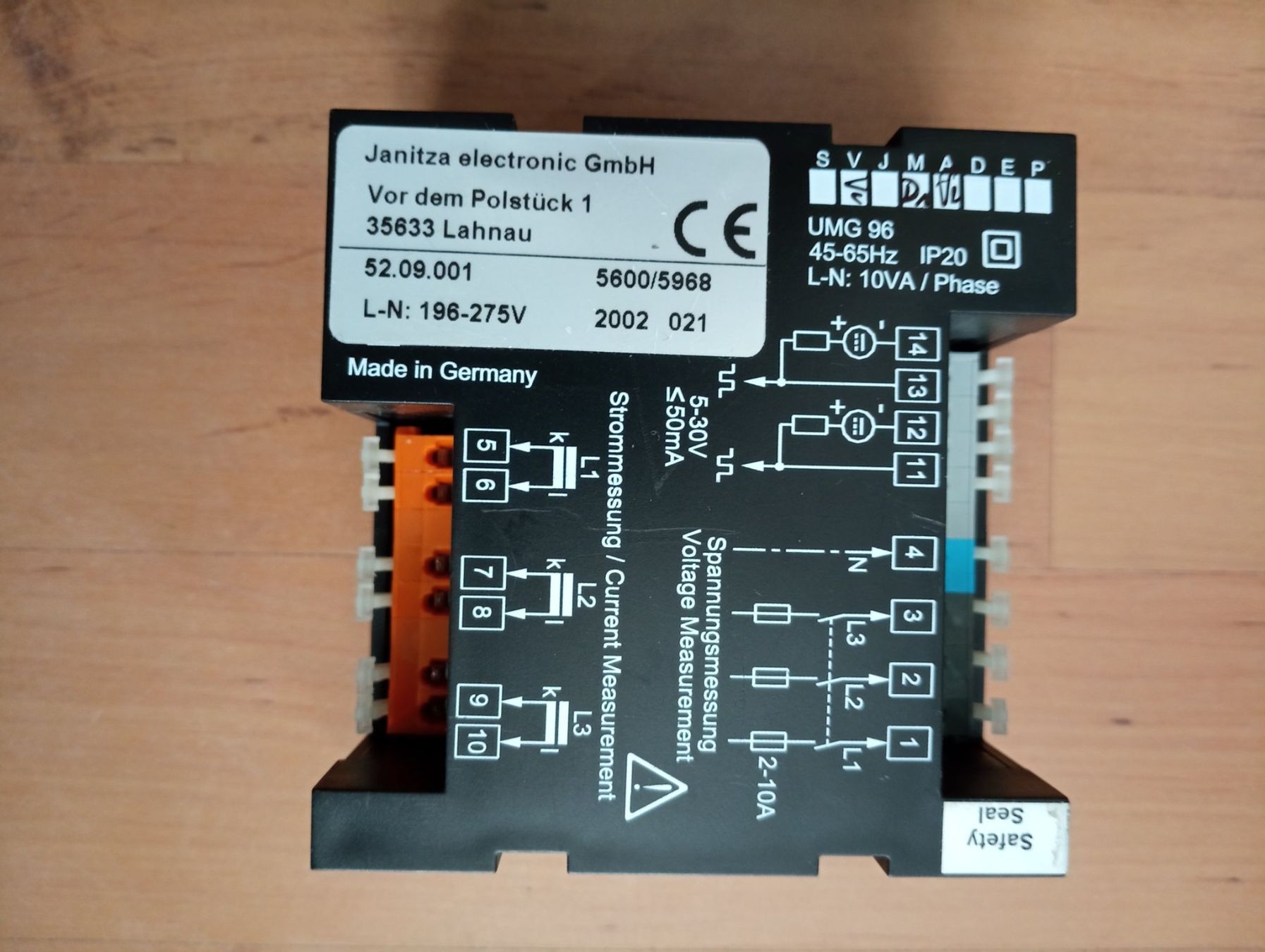 Componenti elettronici: Janitza Universal - Leistungsessgerät UMG96 / 52.09.001 – Usato da Ufhusen venduto da HKSC 1