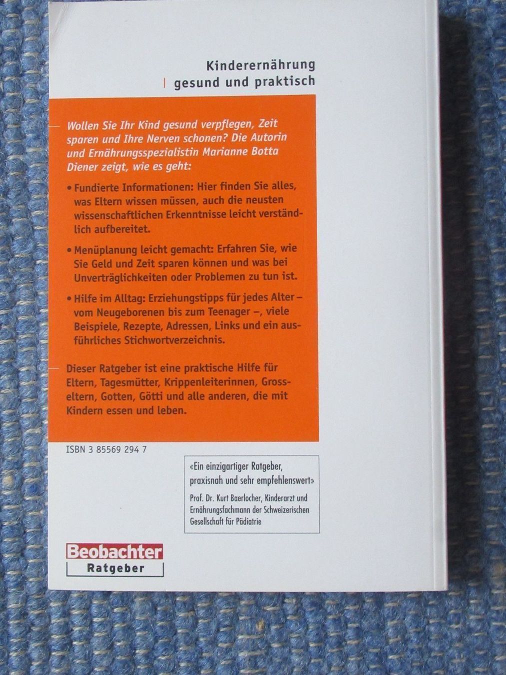 Libri: Buch Kinderernährung gesund u praktisch – Nuovo (secondo la descrizione) da Sarnen venduto da Ver01dg 1