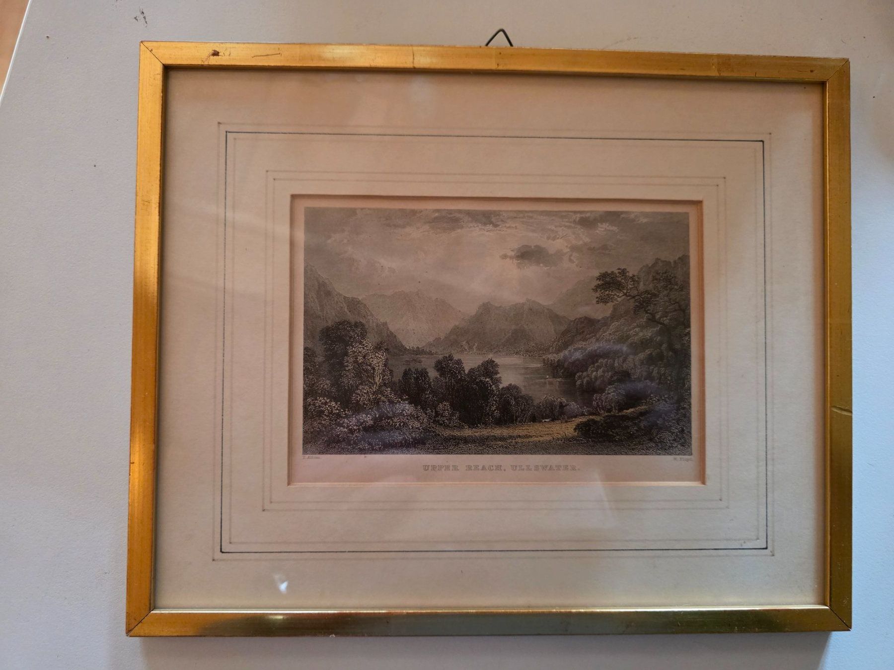 Incisioni: antiker Stich - Upper Beach - Ullswater - Allom Floyd – Usato da Walterswil BE venduto da Lonitti