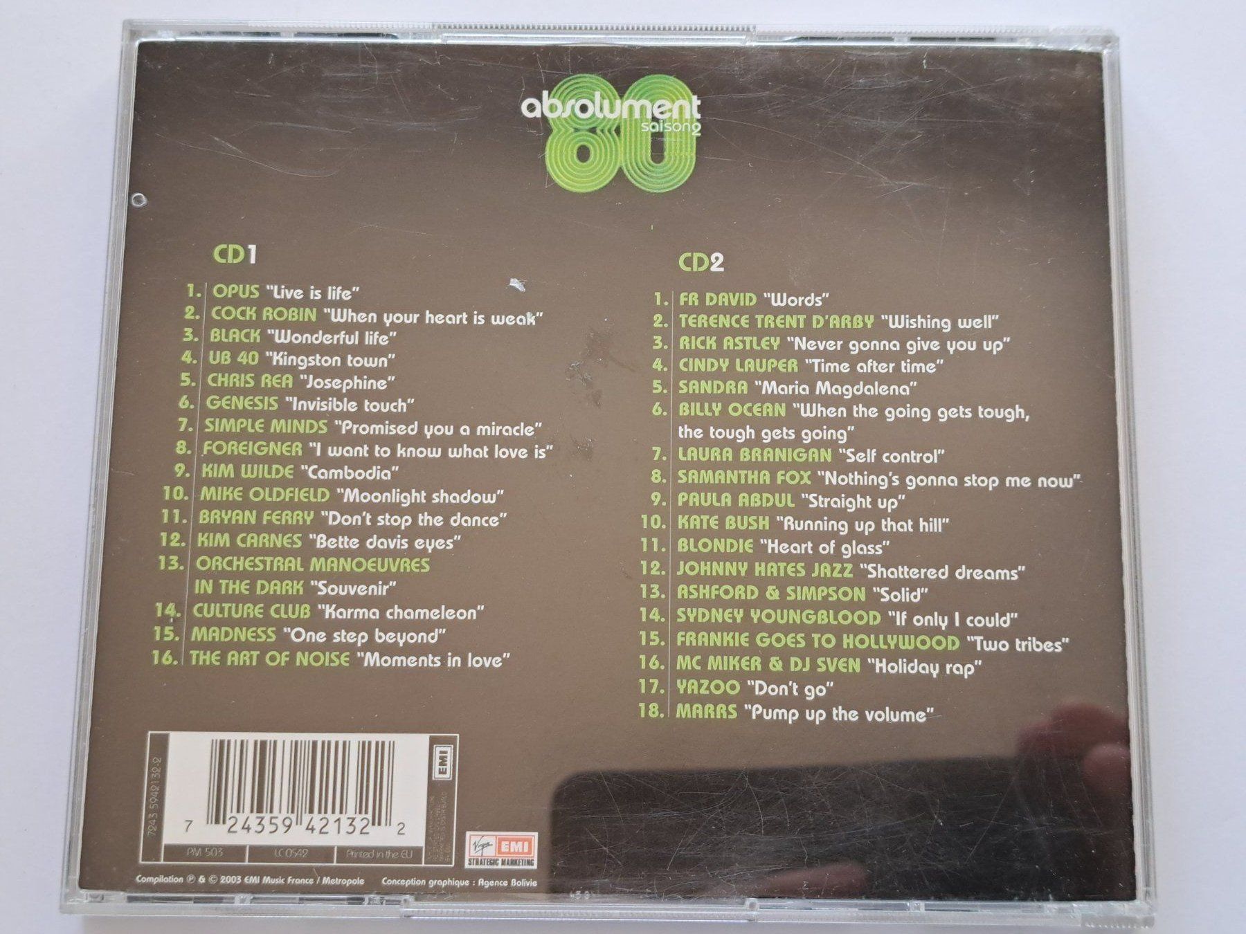 CD: Cd Absolument 80 saison 2 / 2 Cds Les tubes internationaux – Usato da Pully venduto da bro_n52j 1