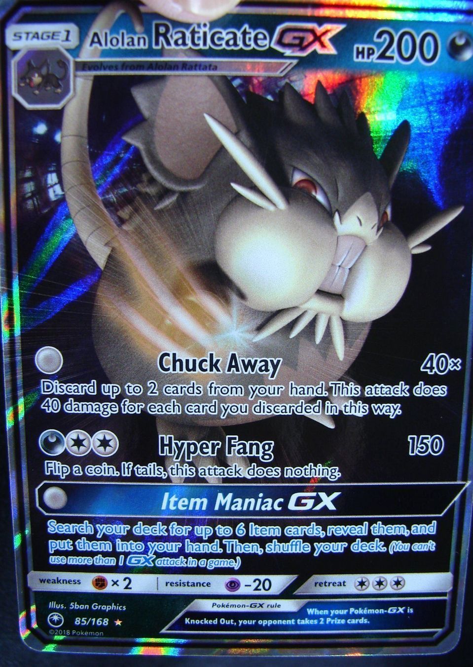Pokémon Sammelbilder & Trading cards: Raticate GX - Ultra Rare - Mint     /143 – Neu (gemäss Beschreibung) aus Rümlang von coh_87ww 5