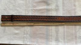 Vintage Ledergürtel Tennessee Western-Stil ca110cm
