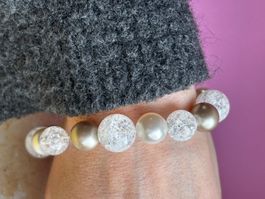 Armband Kristall mit Perlen (imitat)