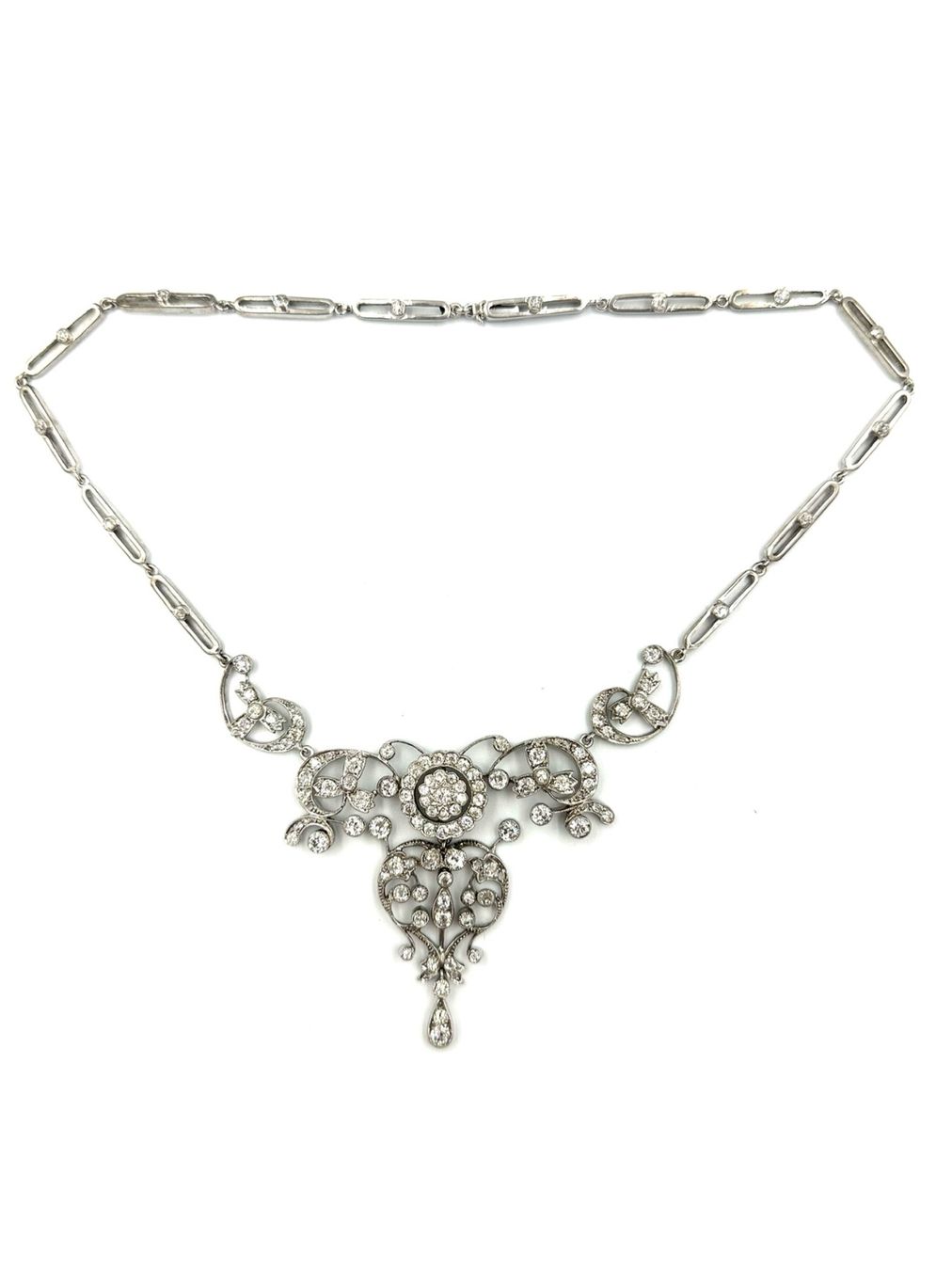 Ketten: Collier 19ème or, argent et diamants – Gebraucht aus Renens VD von Diademe.sarl